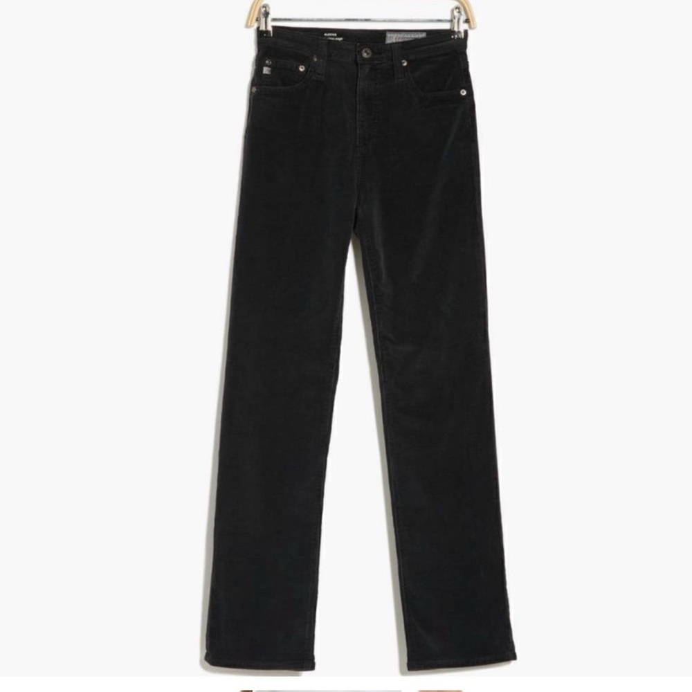 AG Adriano Goldschmied Alexis High-rise Vintage Straight Leg Jeans Black Size 30